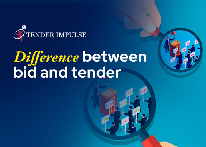 Difference between bid and tender